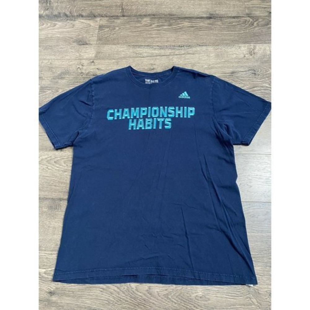 Mens Adidas the go to tee short sleeve t‎ shirt championship habits size large